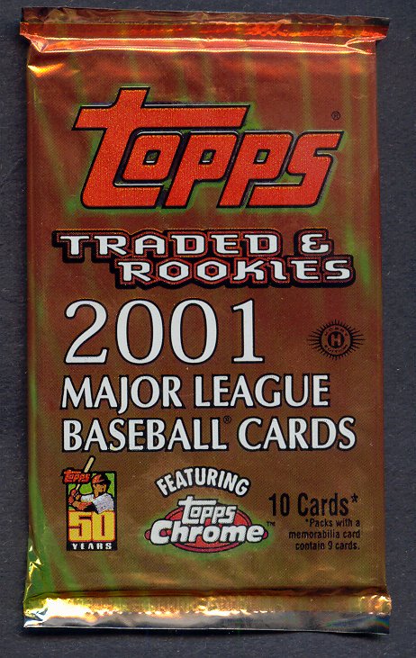 2001 Topps Baseball Traded & Rookies Unopened Pack (Hobby)