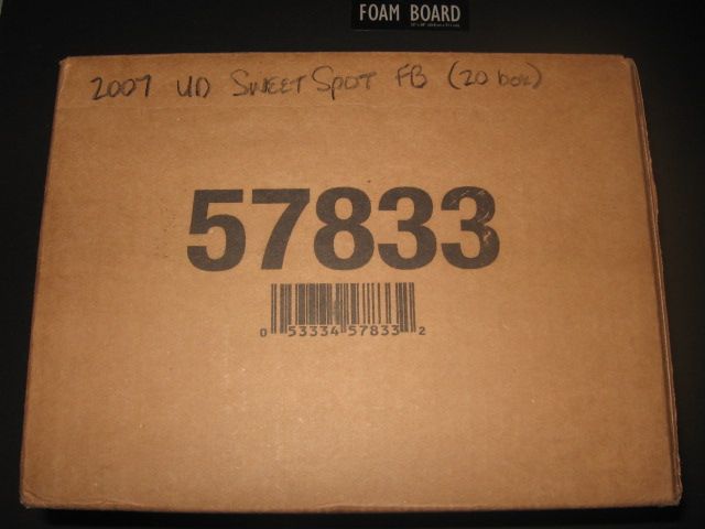 2007 Upper Deck Sweet Spot Football Case (20 Box)