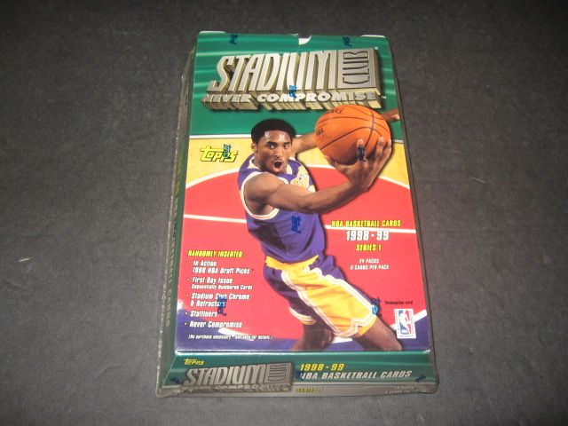 1998/99 Topps Stadium Club Basketball Series 1 Box (Retail)
