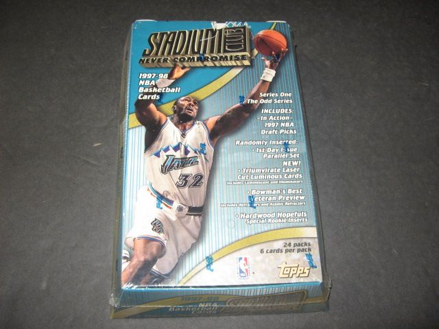 1997/98 Topps Stadium Club Basketball Series 1 Box (Retail)
