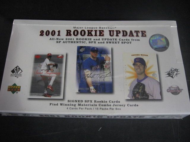 2001 Upper Deck SP Authentic Rookie Update Baseball Box (Hobby)