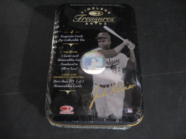 2003 Donruss Timeless Treasures Baseball Tin Box (Hobby)