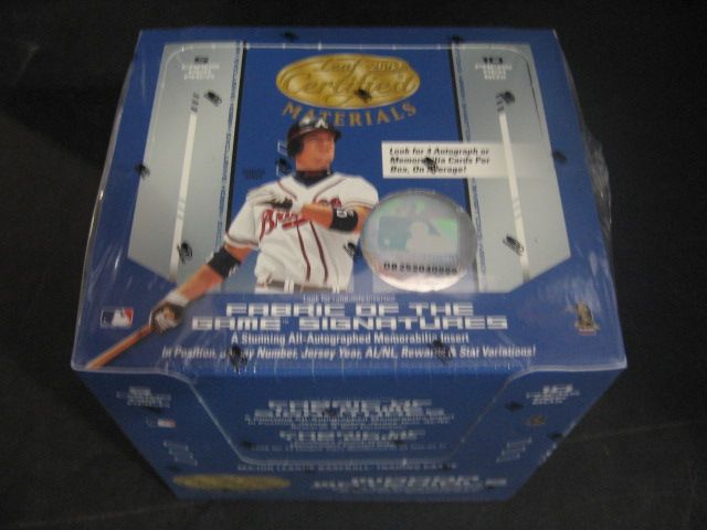 2004 Leaf Certified Materials Baseball Box (Hobby)