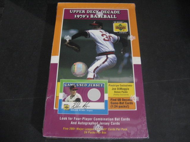 2001 Upper Deck Decade of the 1970s Baseball Box (Hobby)