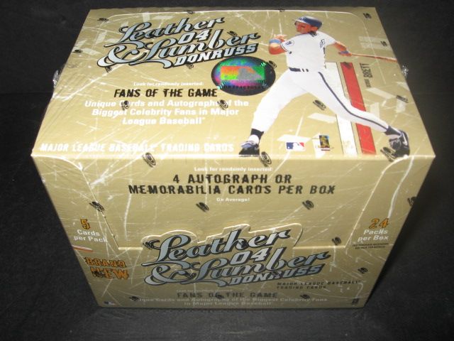 2004 Donruss Leather and Lumber Baseball Box (Hobby)