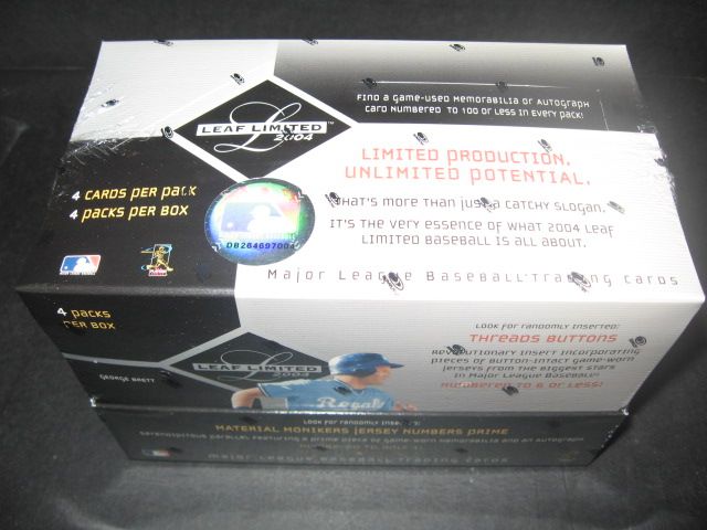 2004 Leaf Limited Baseball Box (Hobby)