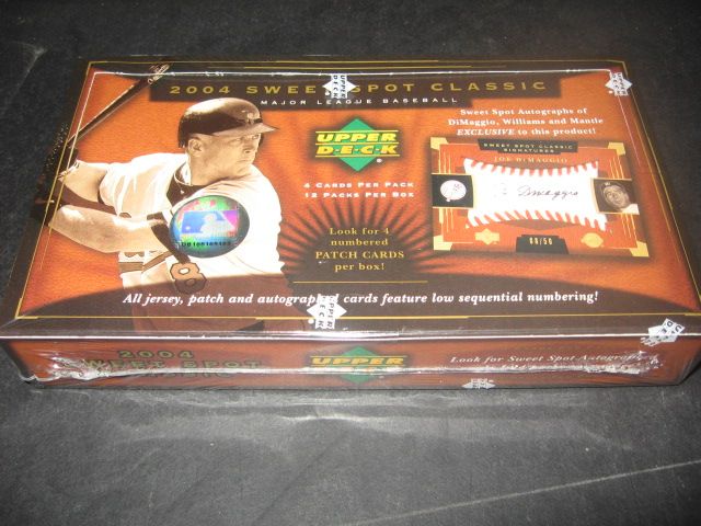 2004 Upper Deck Sweet Spot Classics Baseball Box (Hobby)