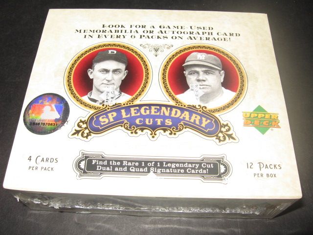 2006 Upper Deck SP Legendary Cuts Baseball Box (Hobby)