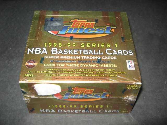 1998/99 Topps Finest Basketball Series 1 Jumbo Box (HTA)
