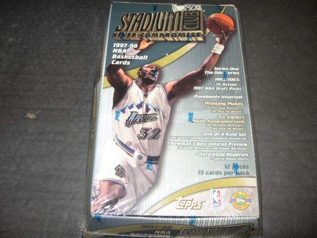 1997/98 Topps Stadium Club Basketball Series 1 Jumbo Box