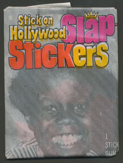 1975 Fleer Hollywood Slap Stickers Unopened Wax Pack