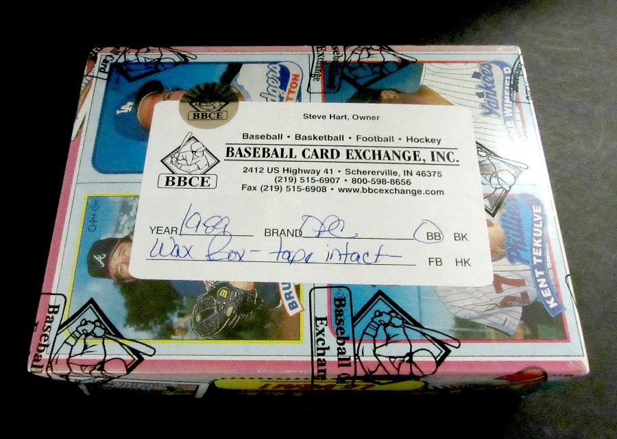 1989 OPC O-Pee-Chee Baseball Unopened Wax Box (Tape) (BBCE)