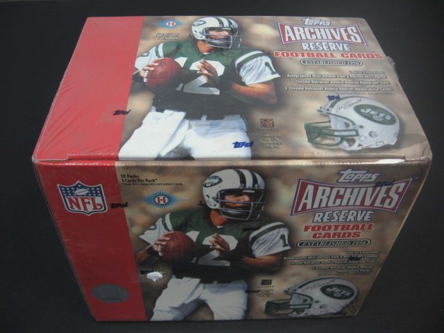 2001 Topps Archives Reserve Football Box (Hobby) (10/5 and Mini Helmet)