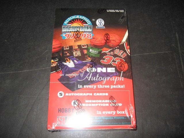 1997/98 Score Board Autographed Basketball Box