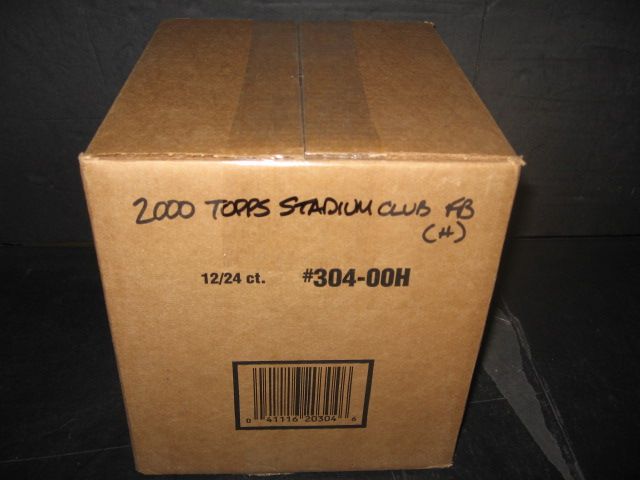 2000 Topps Stadium Club Football Case (Hobby) (12 Box)