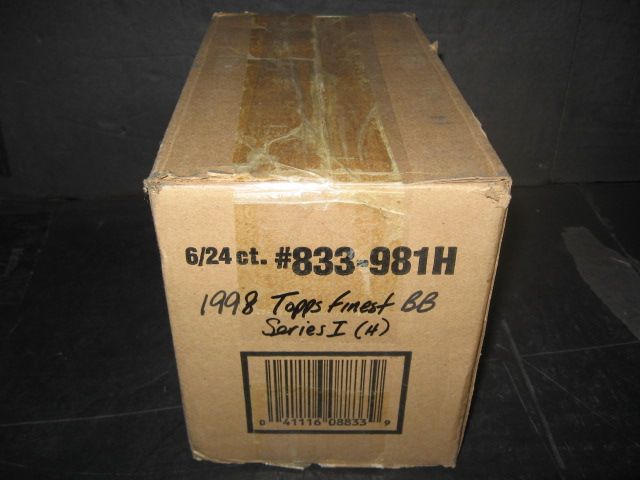 1998 Topps Finest Baseball Series 1 Case (Hobby) (6 Box)