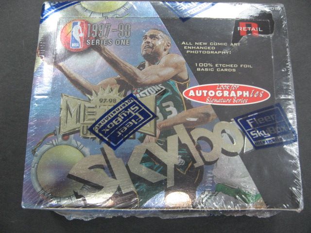 1997/98 Skybox Metal Universe Basketball Series 1 Box (Retail) (18/8)