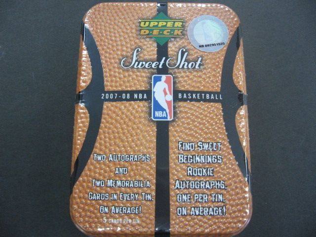 2007/08 Upper Deck Sweet Shot Basketball Tin Box