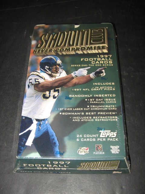 1997 Topps Stadium Club Football Series 1 Box (Odd) (Retail) (24/6)