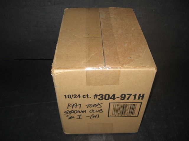 1997 Topps Stadium Club Football Series 1 Case (Odd) (Hobby) (10 Box)