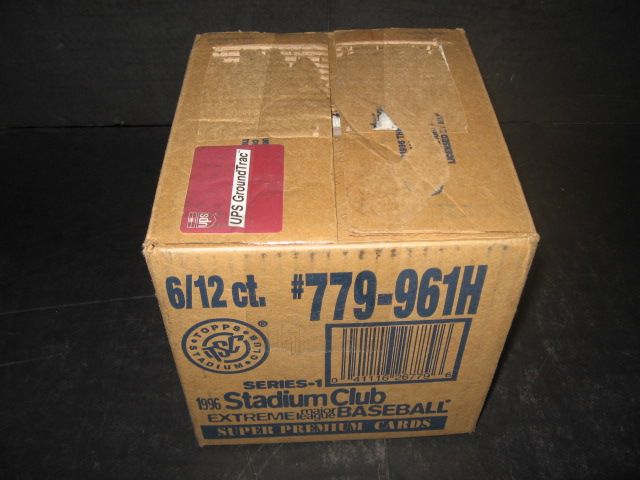 1996 Topps Stadium Club Baseball Series 1 Jumbo Case (Hobby) (6 Box)