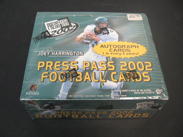 2002 Press Pass Football Hobby Box