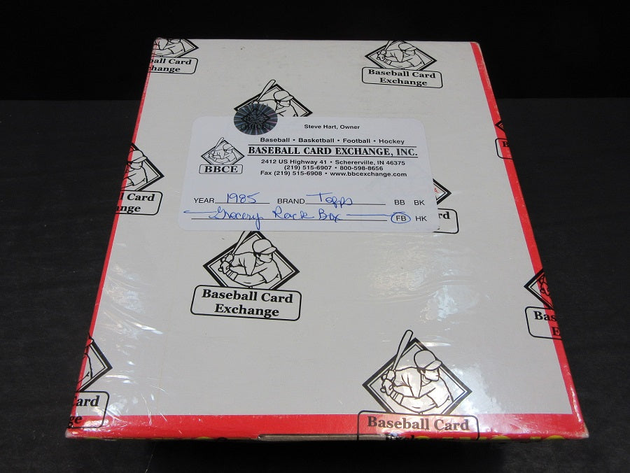 1985 Topps Football Unopened Grocery Rack Pack Box (BBCE)