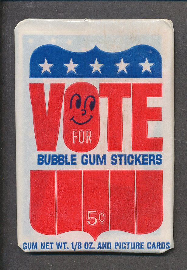 1972 Donruss Vote Unopened Wax Pack