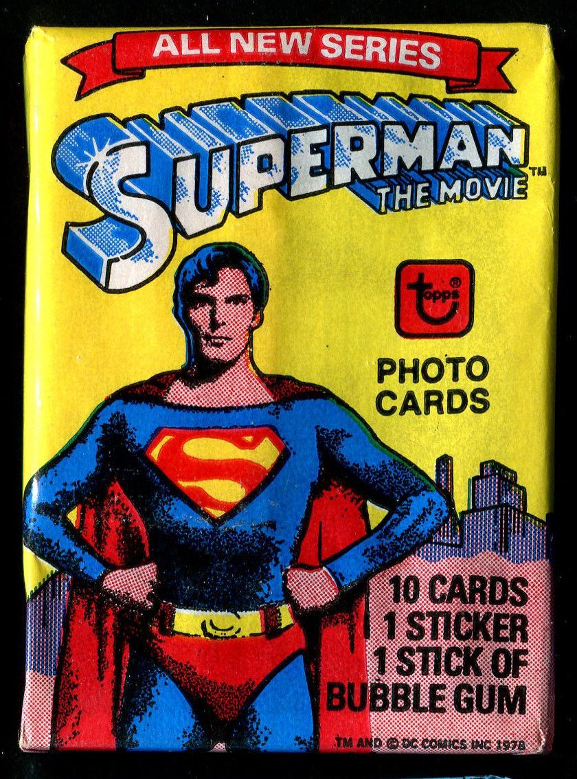 1978 Topps Superman The Movie Unopened Series 2 Wax Pack