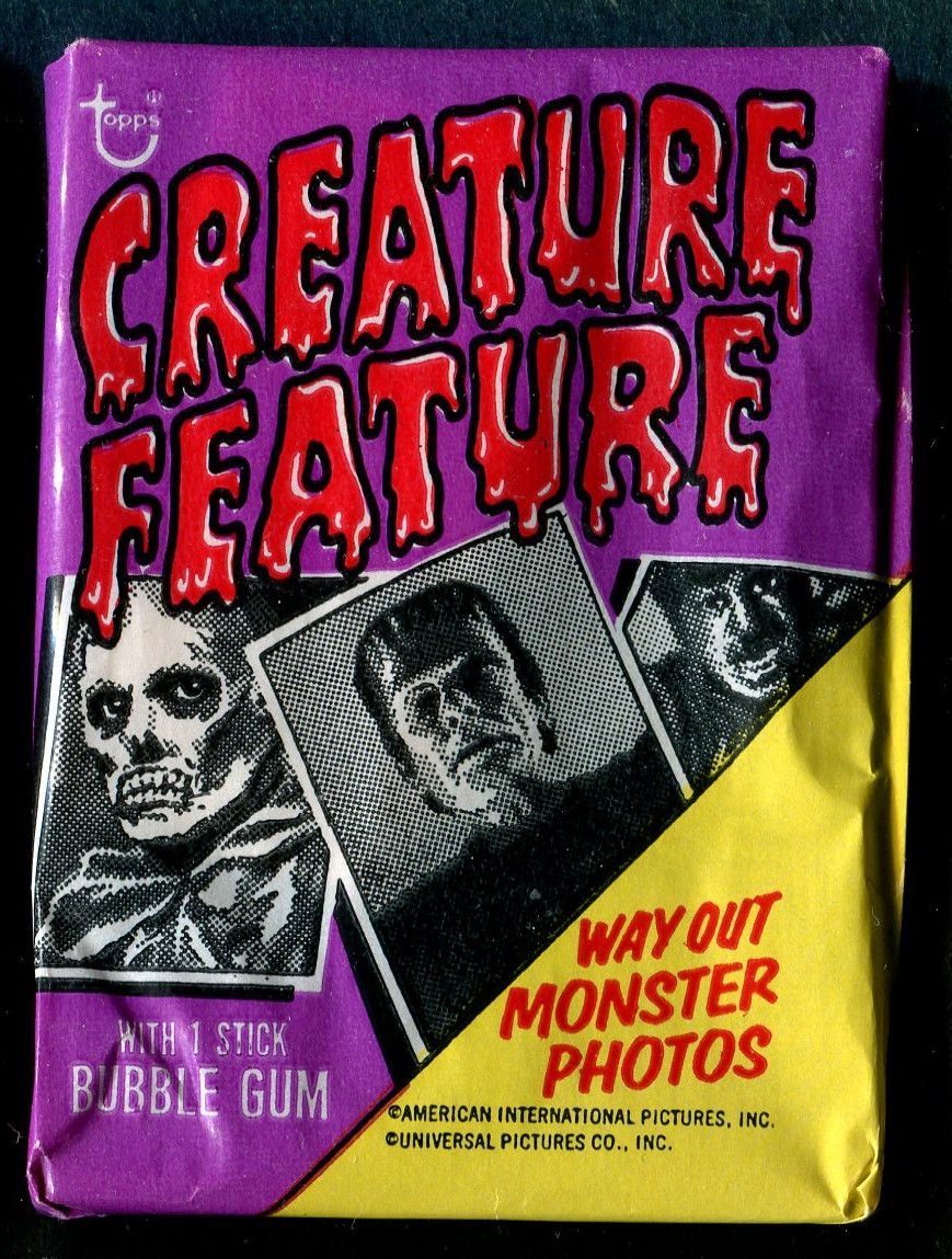 1973 Topps You'll Die Laughing (Creature Feature) Unopened Wax Pack