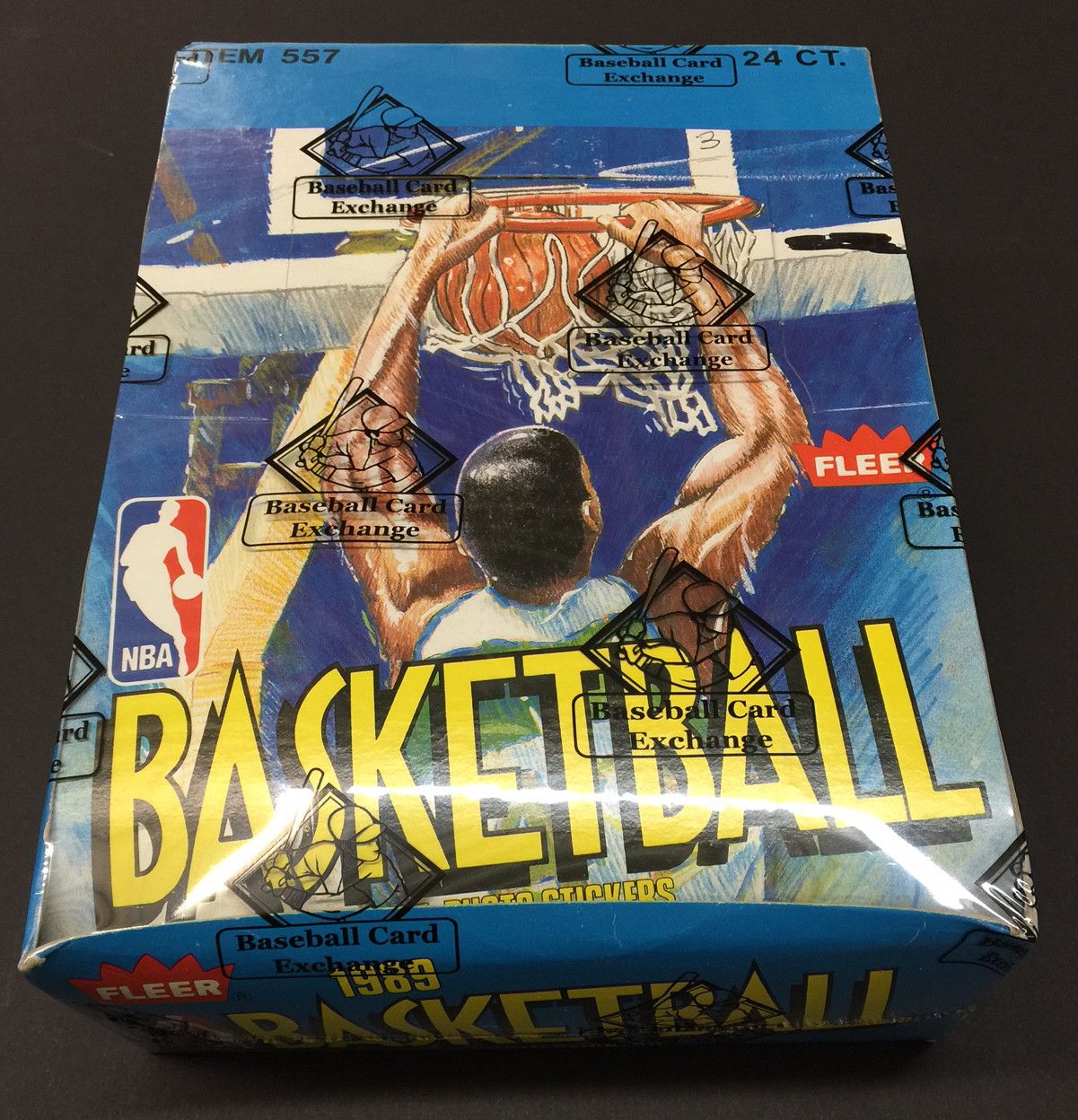 1989/90 Fleer Basketball Unopened Rack Box (BBCE)