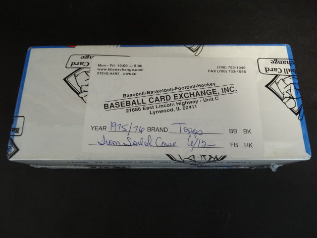 1975/76 Topps Hockey Unopened Vending Box (FASC)