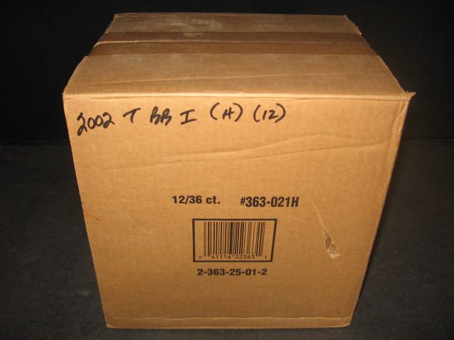 2002 Topps Baseball Series 1 Case (Hobby) (12 Box)