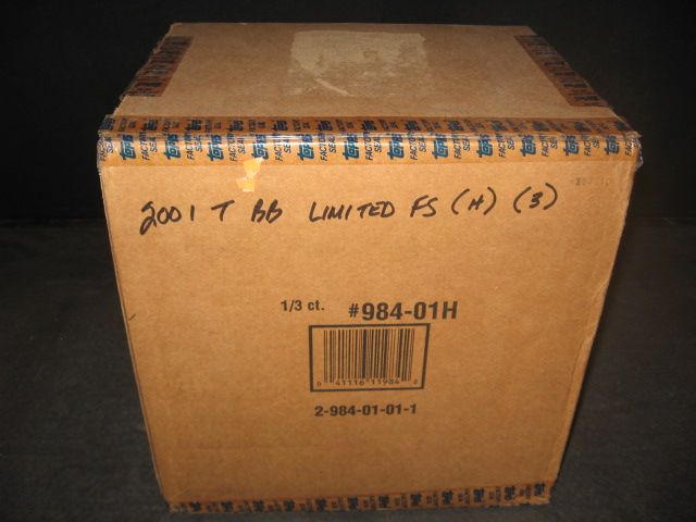 2001 Topps Baseball Limited Edition Factory Set Case (3 Sets)