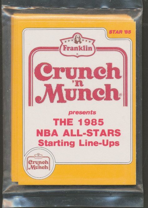1985 Star Basketball Crunch N Munch Complete Bagged Set