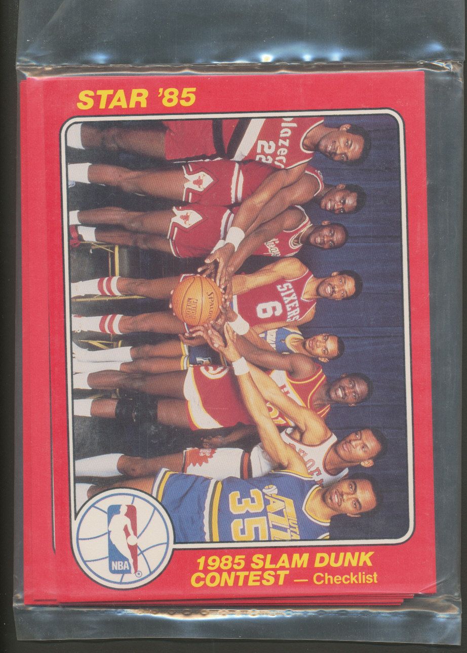 1985 Star Basketball Slam Dunk  5x7  Bagged Set