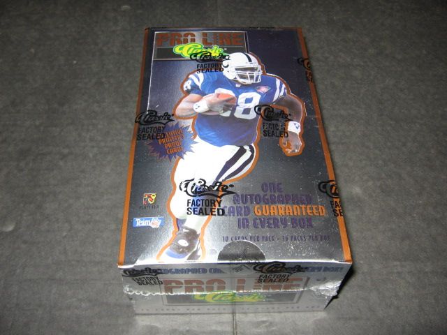 1995 Classic Pro Line Football Series 1 Box
