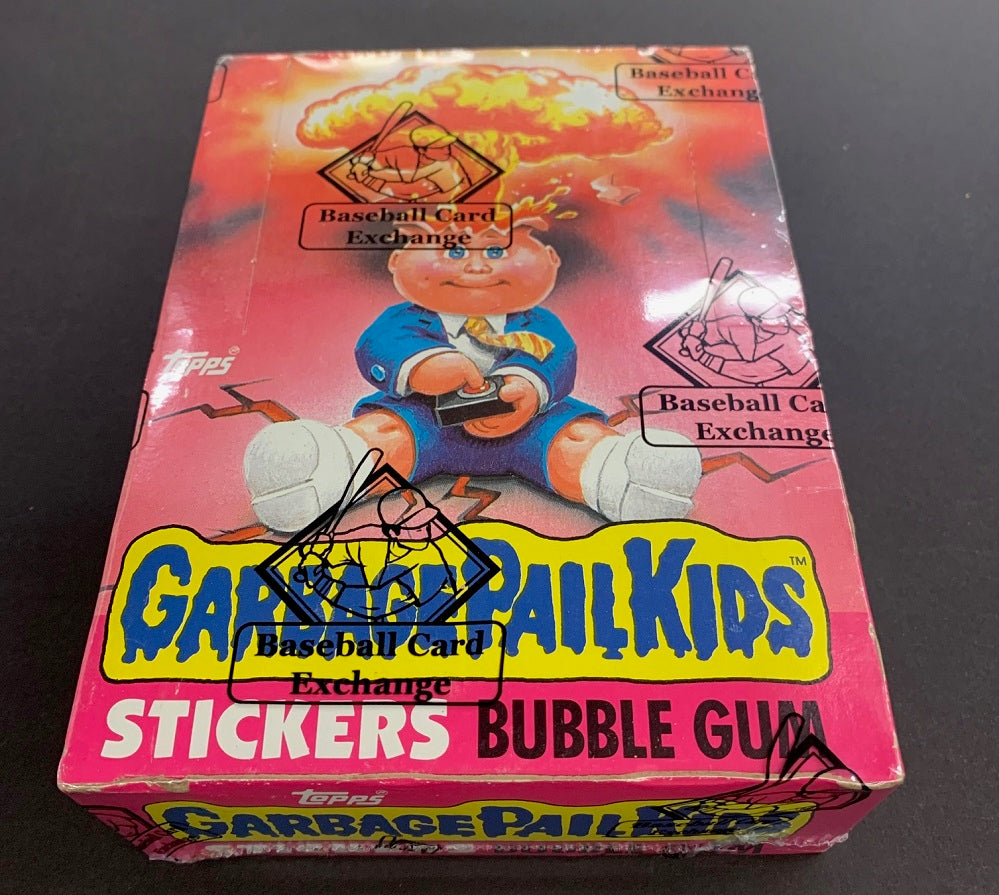 1985 Topps Garbage Pail Kids Series 1 Unopened Wax Box (w/ price) (BBC Baseball Card Exchange 1985 Topps Garbage Pail Kids Series 1 Unopened Wax Box (w/ price) (BBC Baseball Card Exchange
