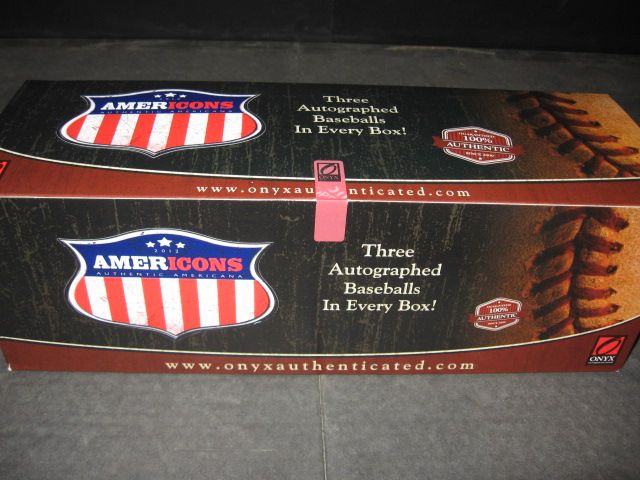 2012 Onyx AmerICONS Autographed Baseball Case (Hobby) (3 Box)