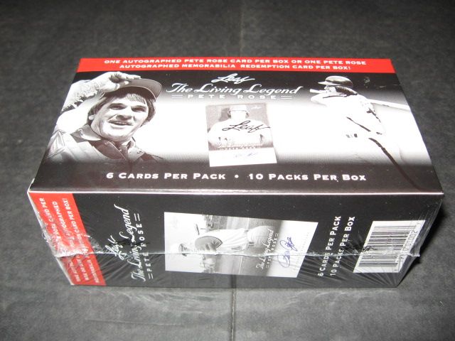 2012 Leaf Baseball Pete Rose The Living Legend Box