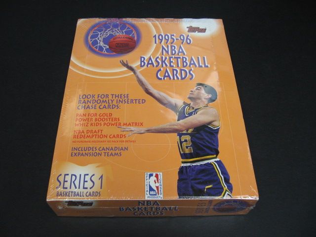 1995/96 Topps Basketball Series 1 Rack Box
