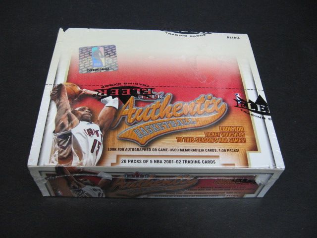 2001/02 Fleer Authentix Basketball Box (Retail)