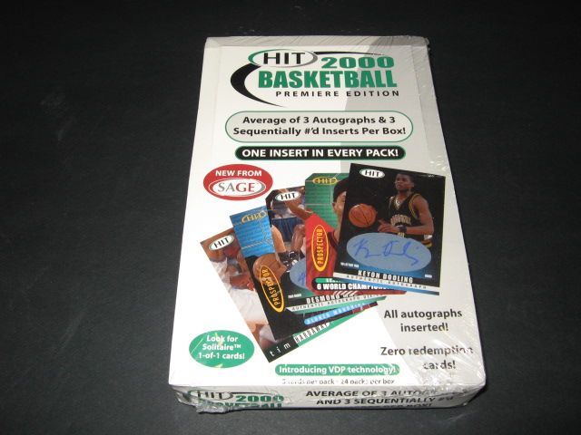 2000/01 Sage Hit Basketball Box