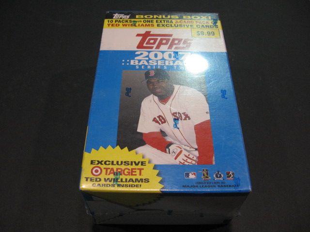 2007 Topps Baseball Series 2 Blaster Box (10/6 plus Ted Williams Pack)