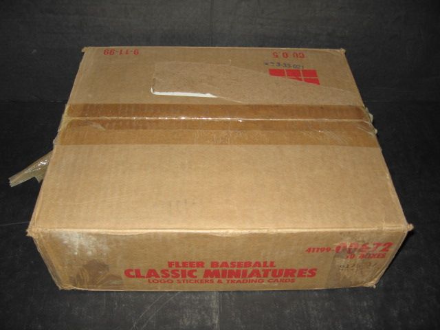 1986 Fleer Baseball Miniatures Factory Set Case (50 Sets) (00672)