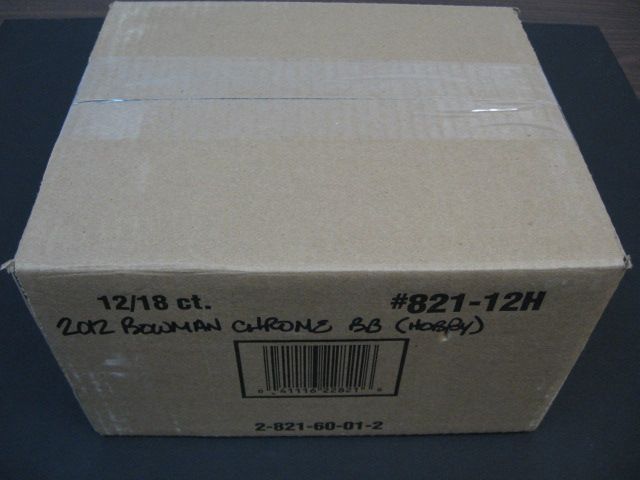 2012 Bowman Chrome Baseball Case (Hobby) (12 Box)