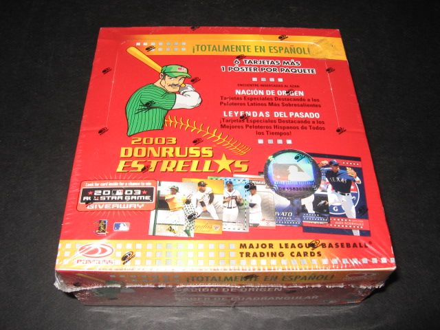 2003 Donruss Estrellas Baseball Box