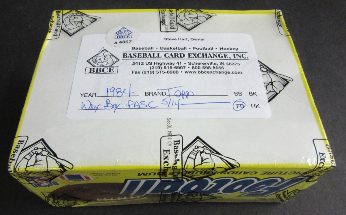 1984 Topps Football Unopened Wax Box (FASC)