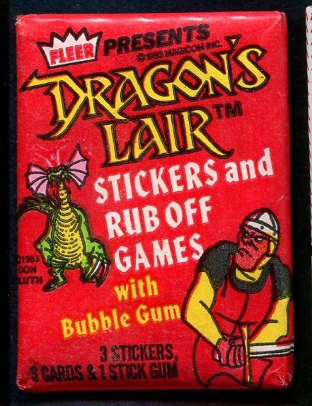 1983 Fleer Dragon's Lair Unopened Wax Pack