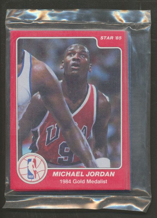1984/85 Star Basketball Olympic Bagged Set w/ 2 Jordans